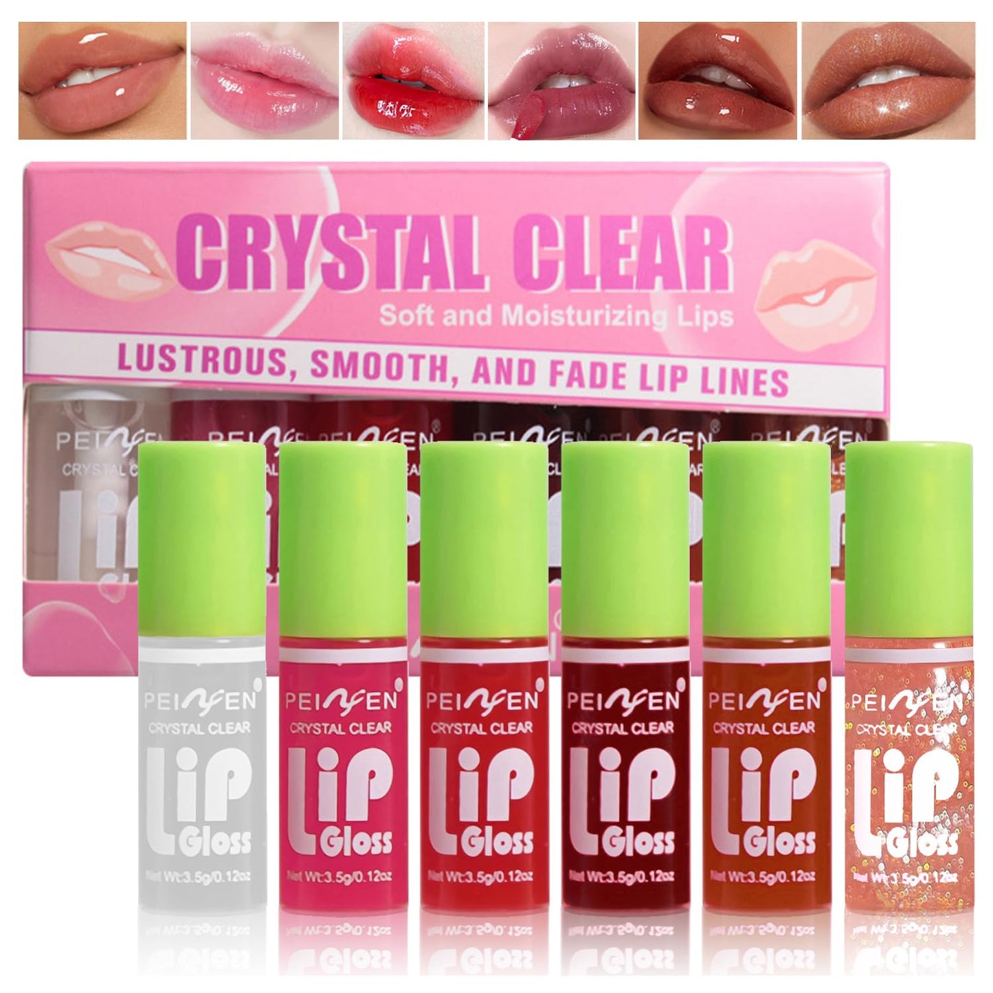 Yasovigi 6-Color Lip & Cheek Tint Set - Vegan High Pigment