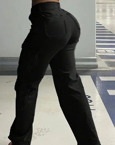 High Waist  Cargo Pants For Women